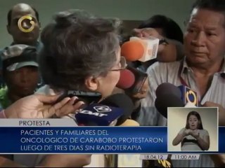 "Cada día que nosotros dejamos de recibir radioterapia el cáncer avanza"