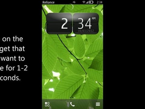 How to delete widgets on Nokia Belle, Anna, Symbian