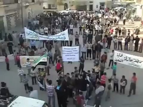فري برس حلب مظاهرة تل رفعت ثورة السوريين 18 4 2012 Aleppo