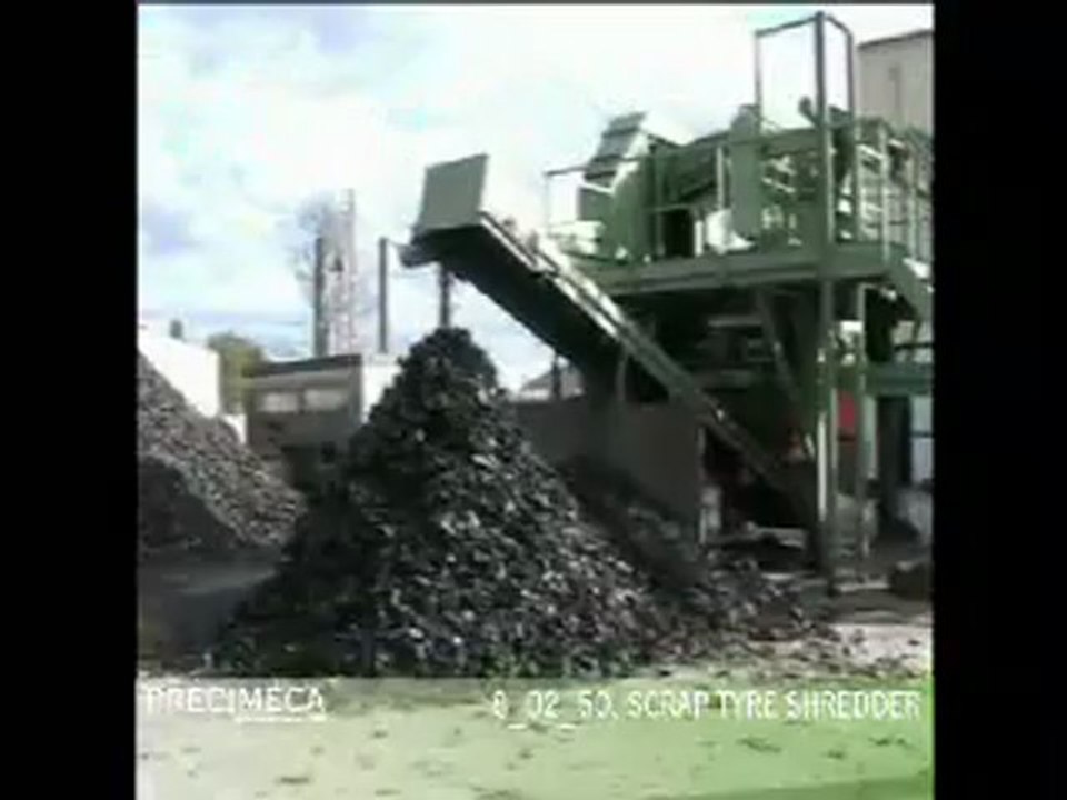 broyeur PRECIMECA 8-02-50 pour pneumatiques VL usagés