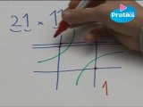 comment faire une multiplication à deux chiffres par le dessin.