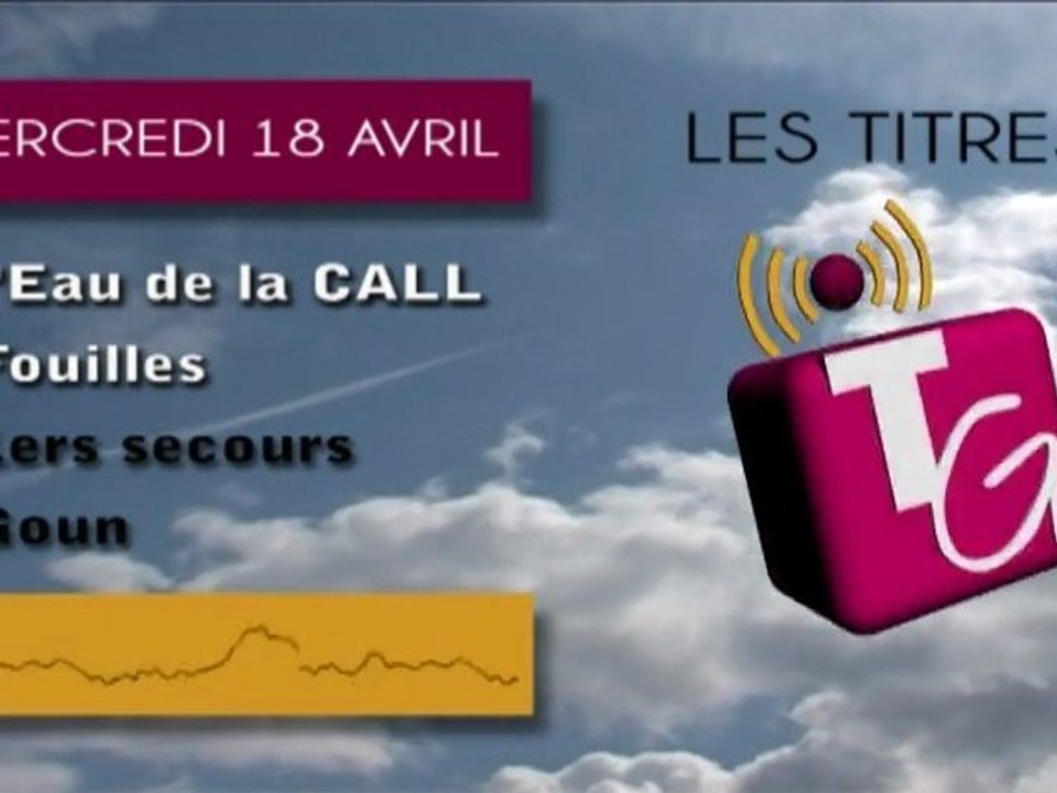 Journal du mercredi 18 avril Télé Gohelle