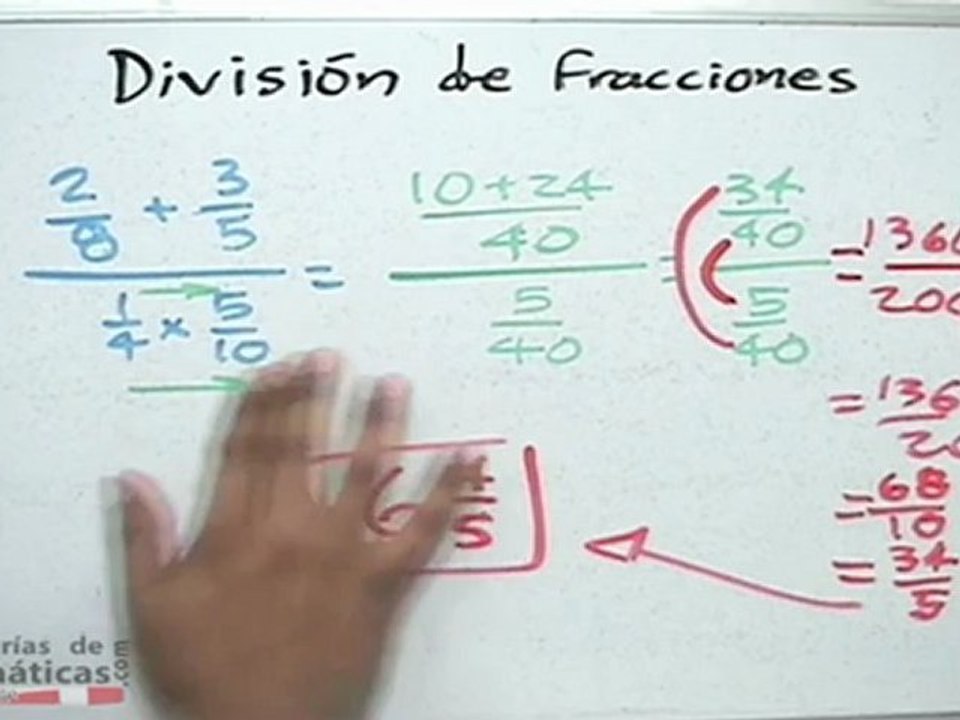 División de fracciones (método cruzado) - HD