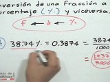Conversión de una fracción a porcentaje - HD
