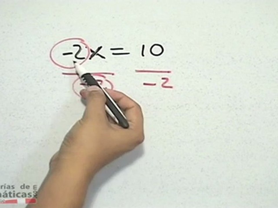 Error al despejar una variable con factor negativo - HD