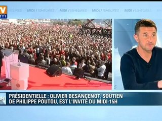 Olivier Besancenot soutien de Philippe Poutou sur BFMTV