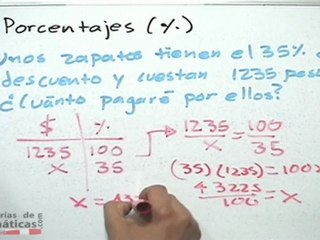 Descargar video: Porcentajes (utilizando proporciones) - HD