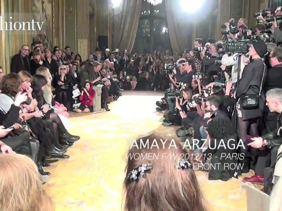 Amaya Arzuaga Front Row at Fall 2012 Paris FW | FashionTV