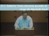 Congreso local aprobó la renuncia del C. Roberto Torres Aguirre para acceder al cargo de diputado local