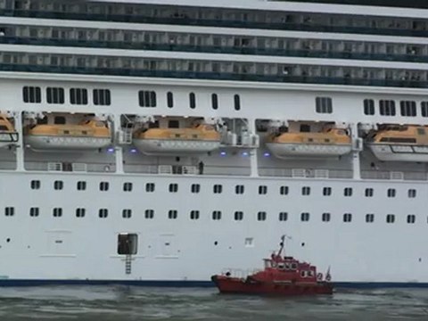 Costa Pasifica leaving Izmir Harbor on 15 April 2012 at 1745