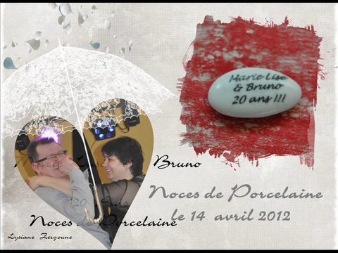 Marie lyse et bruno noces de Porcelaine