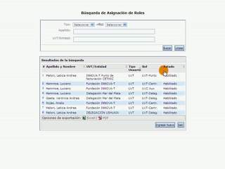 Registro Usuarios sistema SIUVT