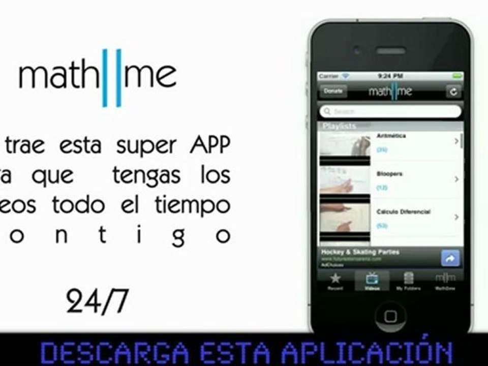 Aplicación de math2me para iphone / Ipod Touch - HD