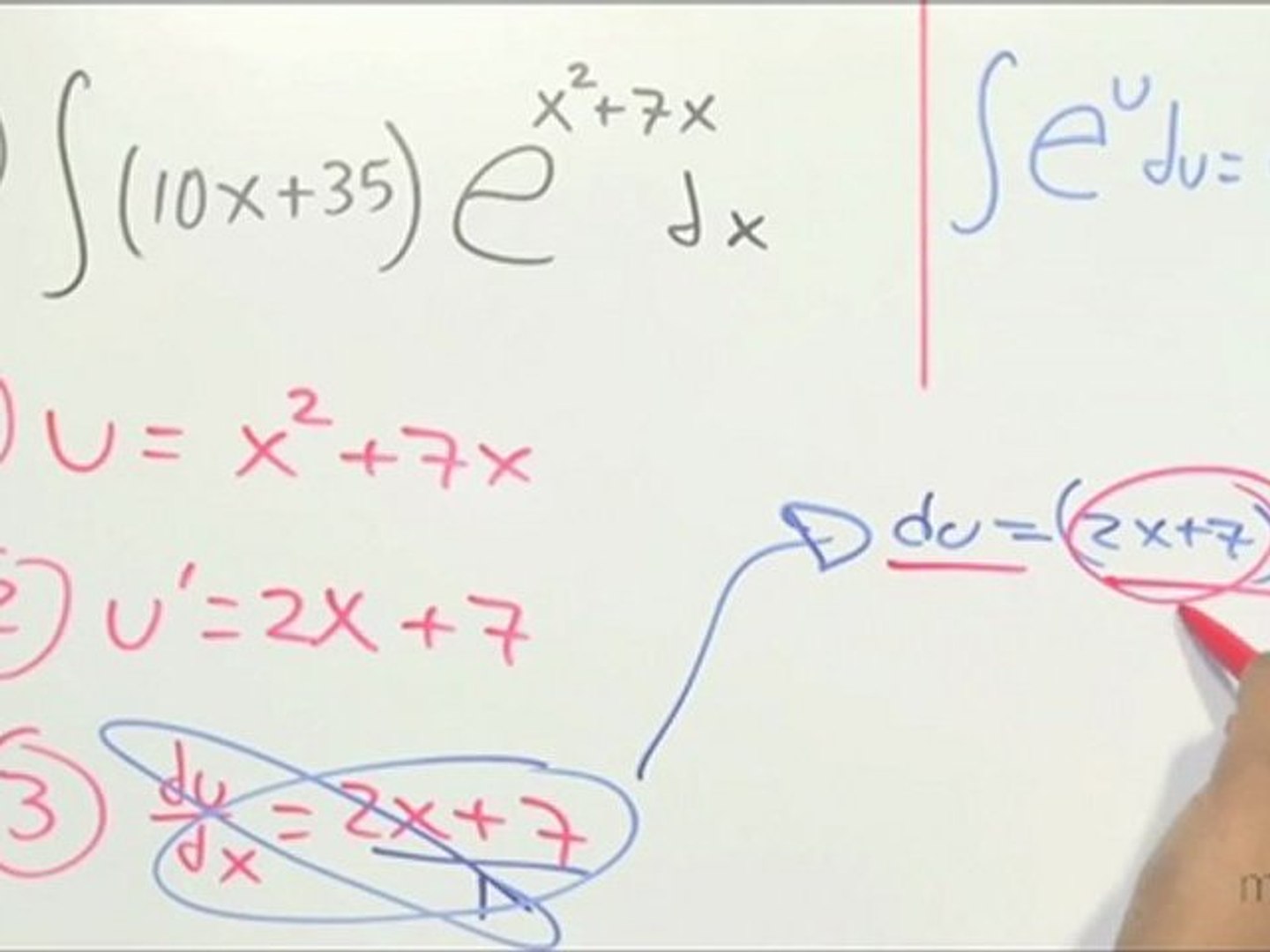 Funciones exponenciales (integral por sustitución) - HD - Vídeo Dailymotion