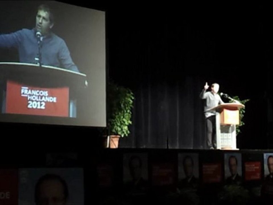 Réunion publique de soutien à François Hollande avec Ségolène Royal. Digne. 18/04/12