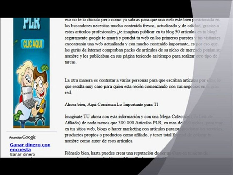 articulos plr, marketing articulos, escribir articulos