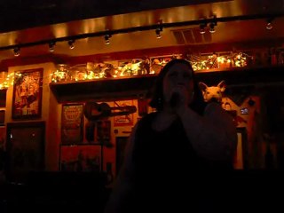 me singing "If I Could Turn Back Time" at karaoke