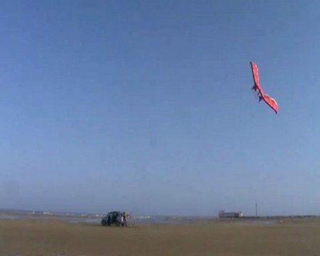 birdkite, aile de traction pour kiteboat , Aile auto-zénith ou auto-stable