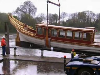 Royal barge launched in London