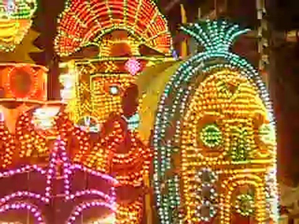 essais éclairage char Bricolodingo carnaval de Cholet 2012 - 2