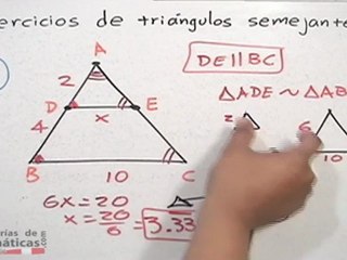 Ejercicios de triángulos semejantes - HD
