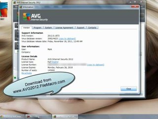 AVG Internet Security 2012 Full Version Serial