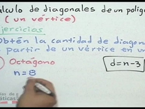 Cálculo de diagonales desde un vértice en un polígono - HD