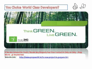 Are you investment In Good Project - 3c Gurgaon , 3c New project In Gurgaon