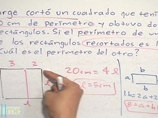 Construir 2 rectángulos de un cuadrado  (Introd. OMM 2008) - HD