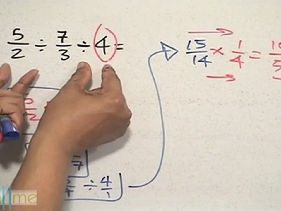 División de fracciones (volteando la 2da fracción) - HD