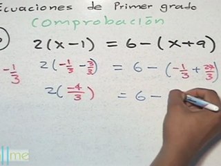 Resolución de ecuaciones de 1er grado (parte 1) - HD