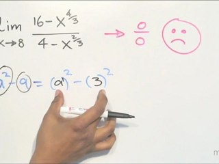 Evaluar un límite con exponente fraccionario - HD