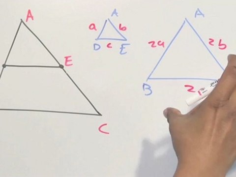Razón entre áreas de 2 triángulos semejantes - HD