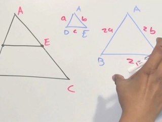 Razón entre áreas de 2 triángulos semejantes - HD