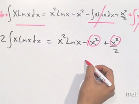 Integrar xLnx (integral por partes) - parte 2