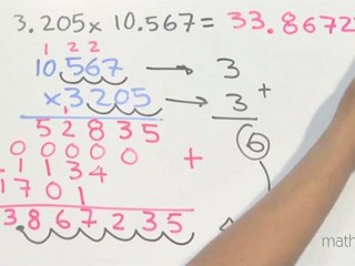 Multiplicación de números con punto decimal