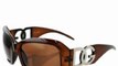 2 pairs of DG Eyewear Designer Sunglasses Brown, Black frame