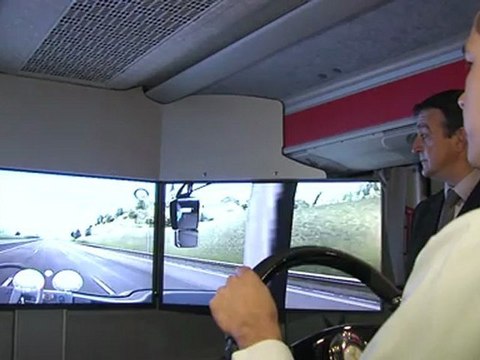 Un simulateur vidéo pour les conducteurs d'autocars