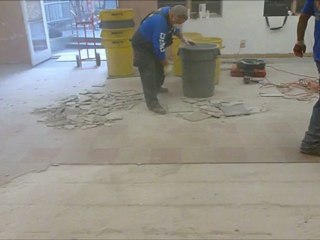 How To Remove Floor Tiles Fast - Watch and Learn