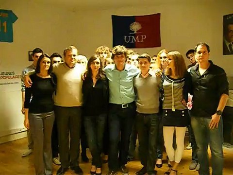 Les Jeunes Populaires de l'Aude adressent un message à Nicolas Sarkozy !