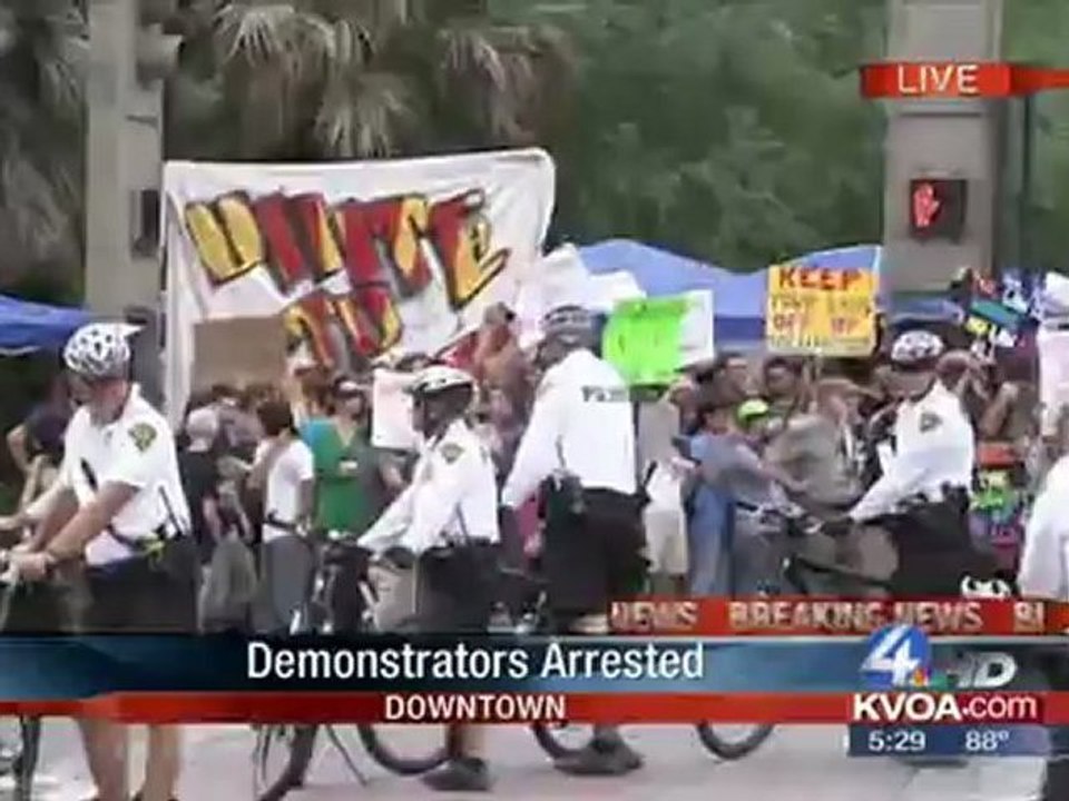 July 29, 2010 A Clip of KVOA's Coverage of Tucson Protest of SB1070