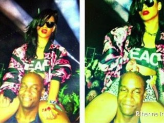 Rihanna Posts Picture of Herself Rolling a Joint on Some Guy's Head