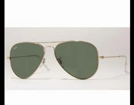 Ray Ban Sunglasses Aviator Large Metal 3025 L0205 Arista/Crystal Green (G-15XLT), 58mm