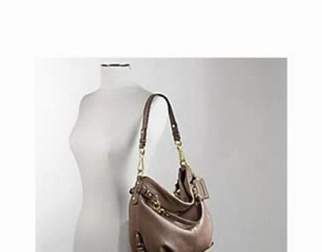 Coach Leather Brooke Shoulder Hobo Bag Purse 14142 Black