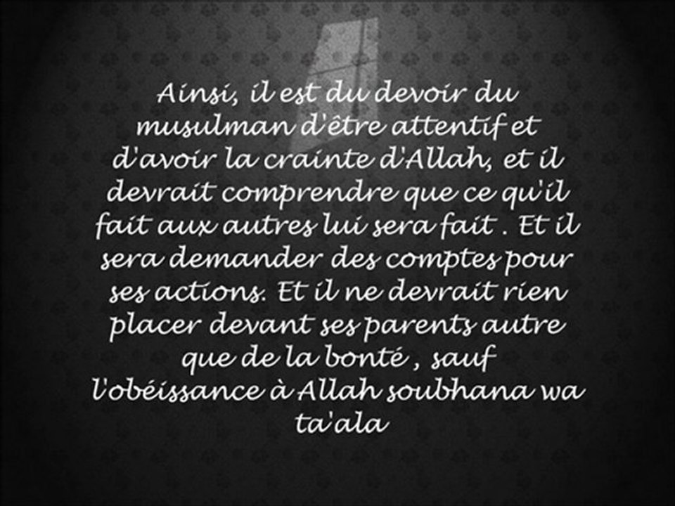 Placer ses parents en maison de retraite ? Sheikh Fawzan