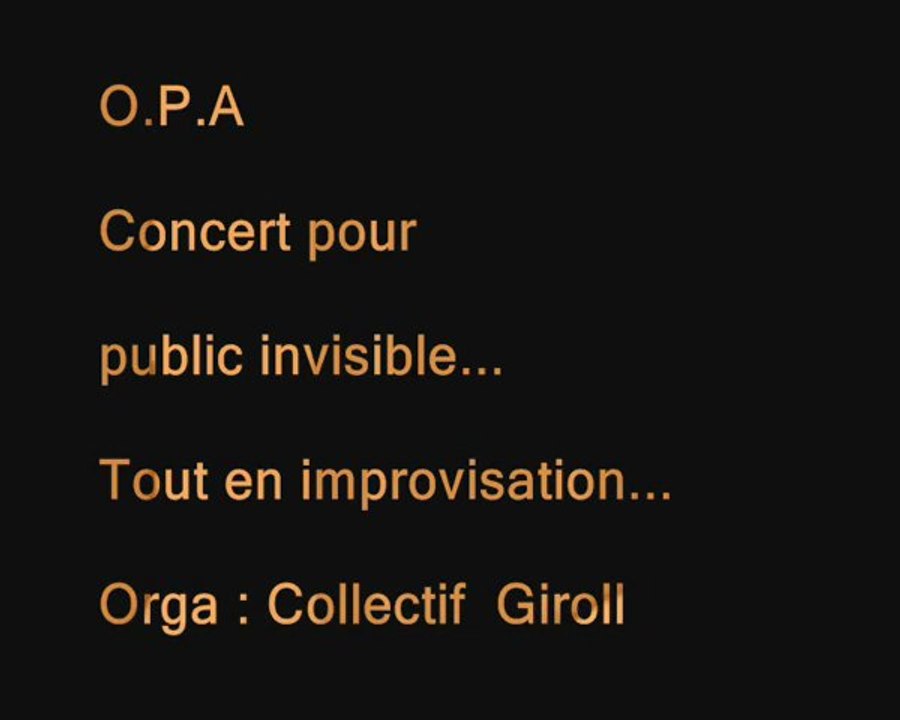 "Bordeaux, tu dors..." - O.P.A - Concert Ubuntu - Impro2