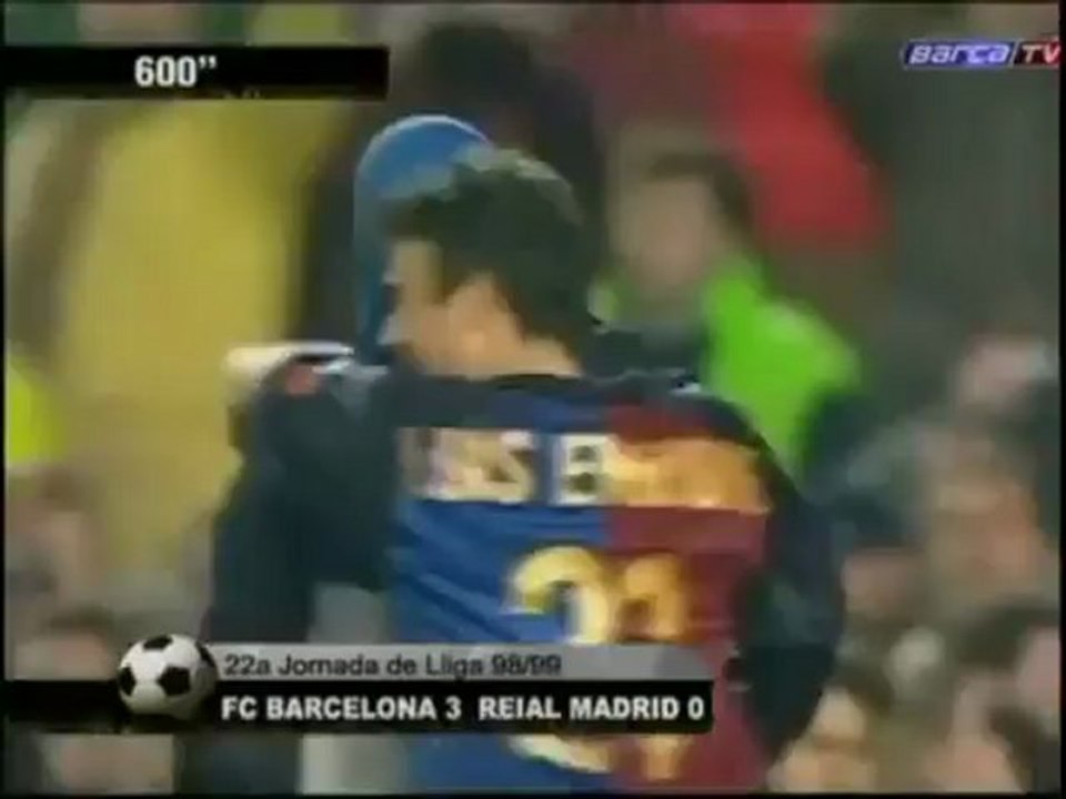 1998-1999: Μπαρτσελόνα-Ρεάλ Μαδρίτης 3-0