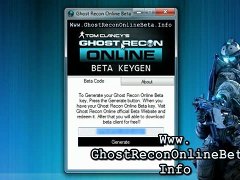 Ghost Recon Future Soldier Online Beta SingUp Free - Tutorial