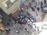 فري برس دمشق إصابة بالرأس برصاص قناص لأحد أحرار حي الزهور جمعة سننتصر ويهزم الأسد 20 4 2012 Damascus