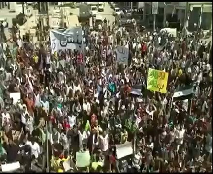 فري برس ادلب بنش مظاهرة جمعة سننتصر ويهزم الاسد 20 4 2012 ج4 Idlib
